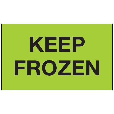 Bsc Preferred 3 x 5'' - ''Keep Frozen'' Fluorescent Green Labels BUY00024091
